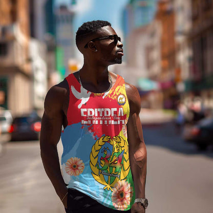 Personalised Eritrea Men Tank Top Happy Independence Day