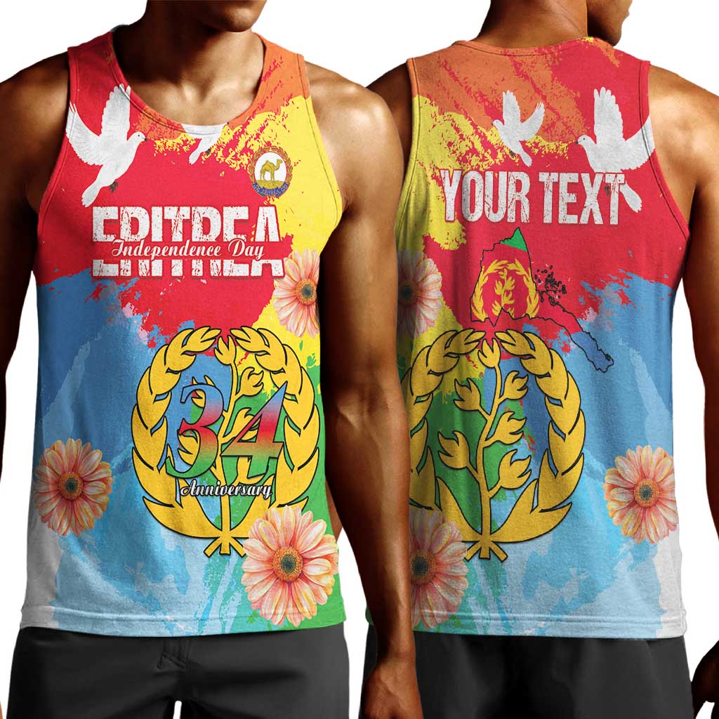 Personalised Eritrea Men Tank Top Happy Independence Day