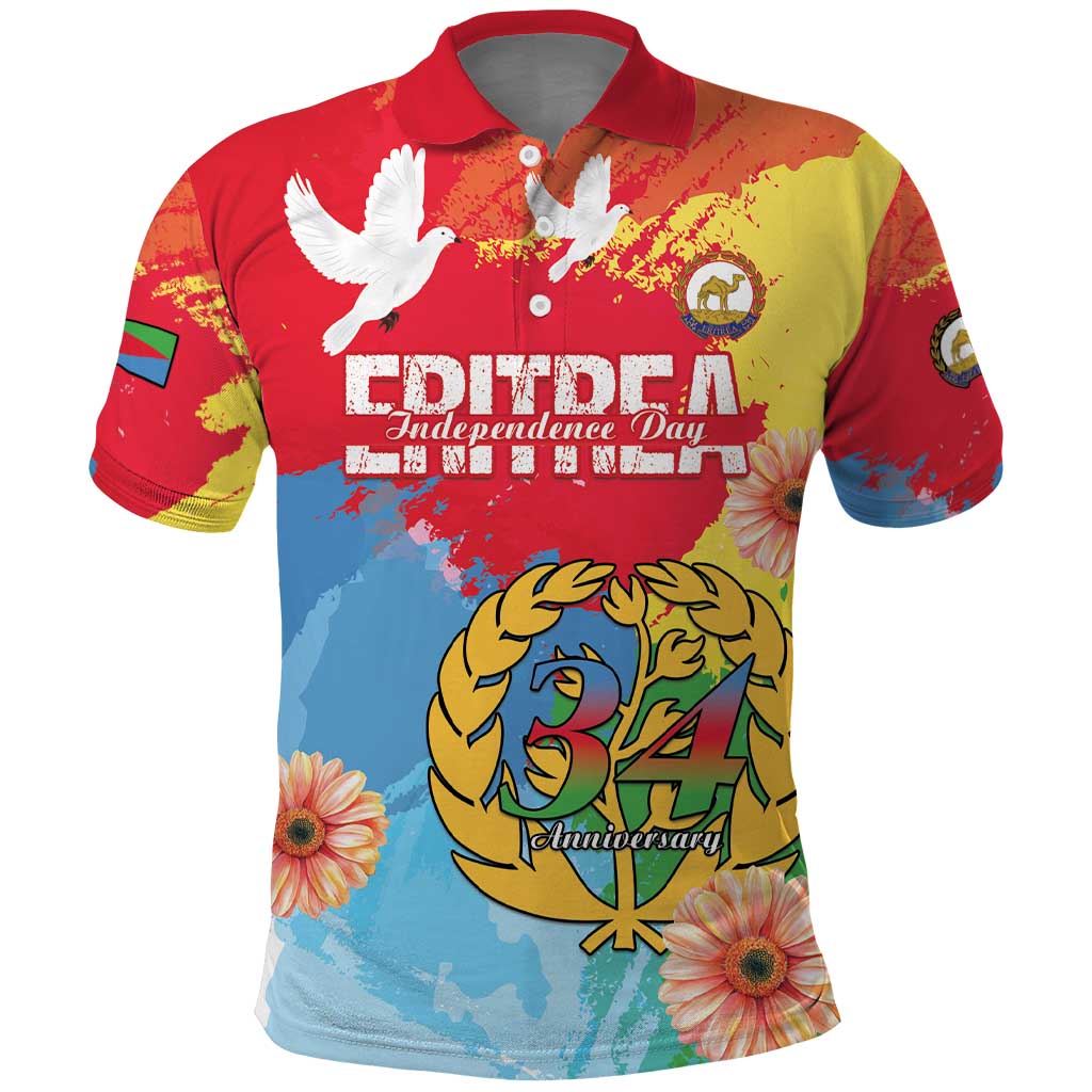 Personalised Eritrea Polo Shirt Happy Independence Day