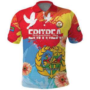 Personalised Eritrea Polo Shirt Happy Independence Day