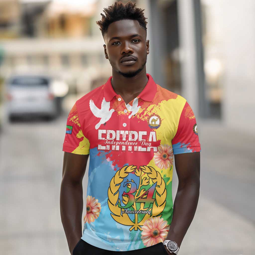 Personalised Eritrea Polo Shirt Happy Independence Day