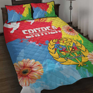 Eritrea Quilt Bed Set Happy Independence Day