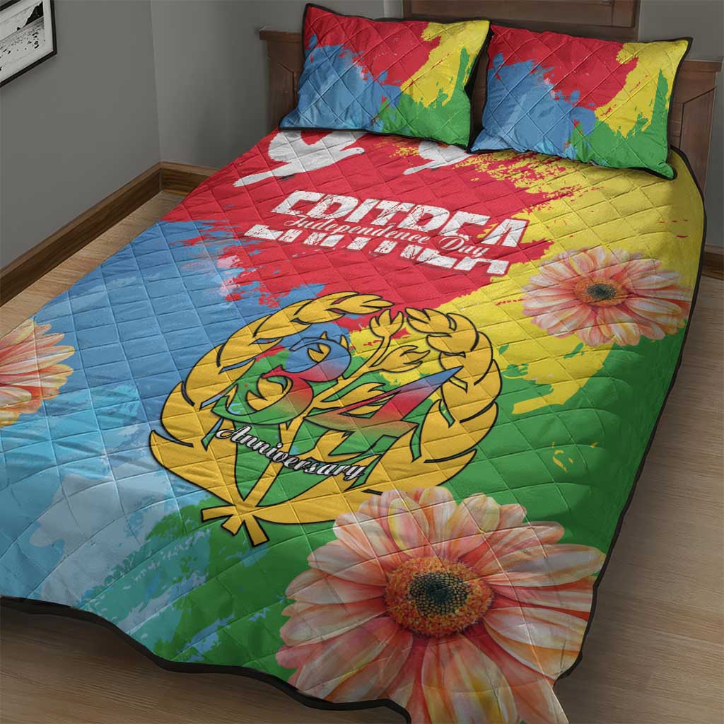 Eritrea Quilt Bed Set Happy Independence Day
