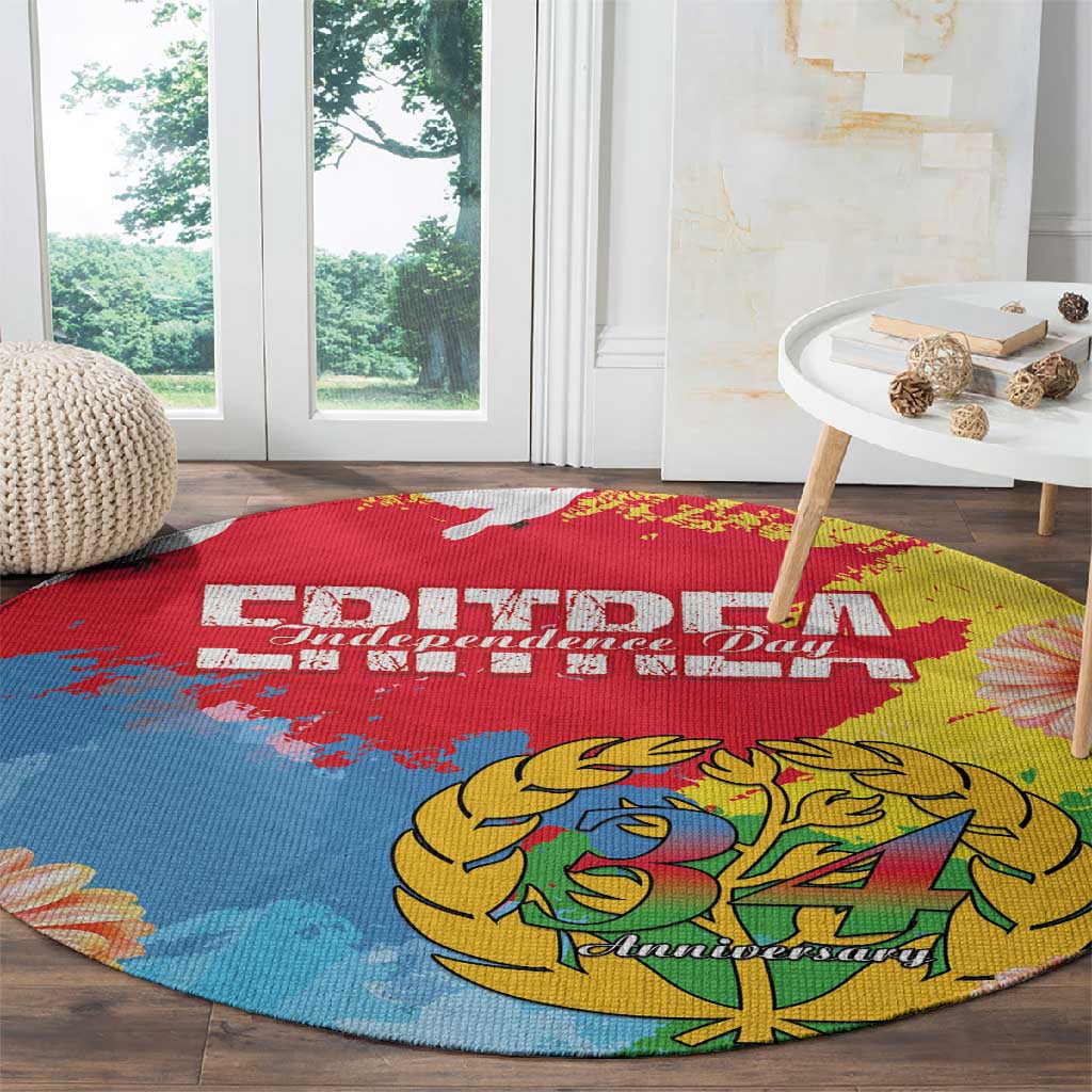 Eritrea Round Carpet Happy Independence Day