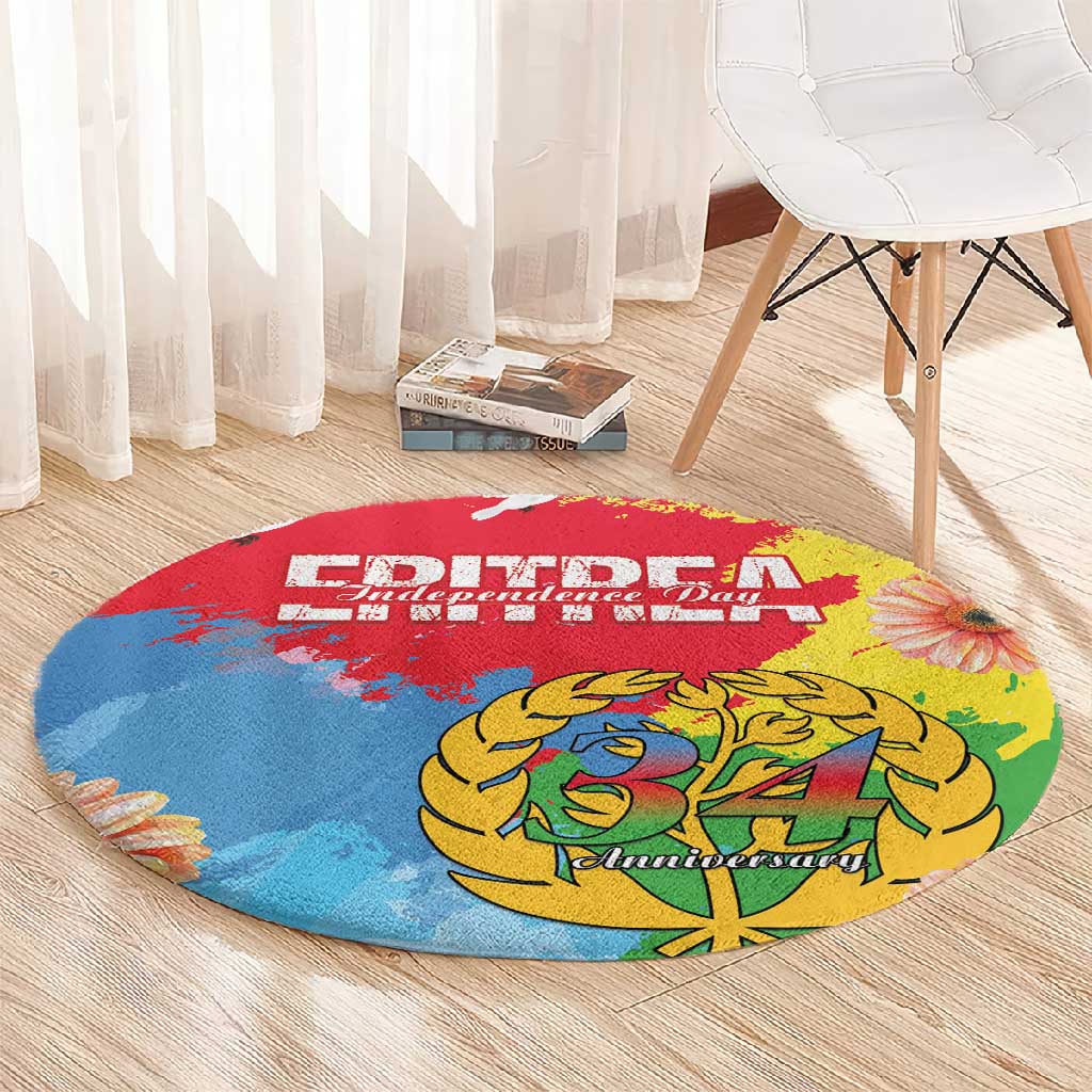 Eritrea Round Carpet Happy Independence Day