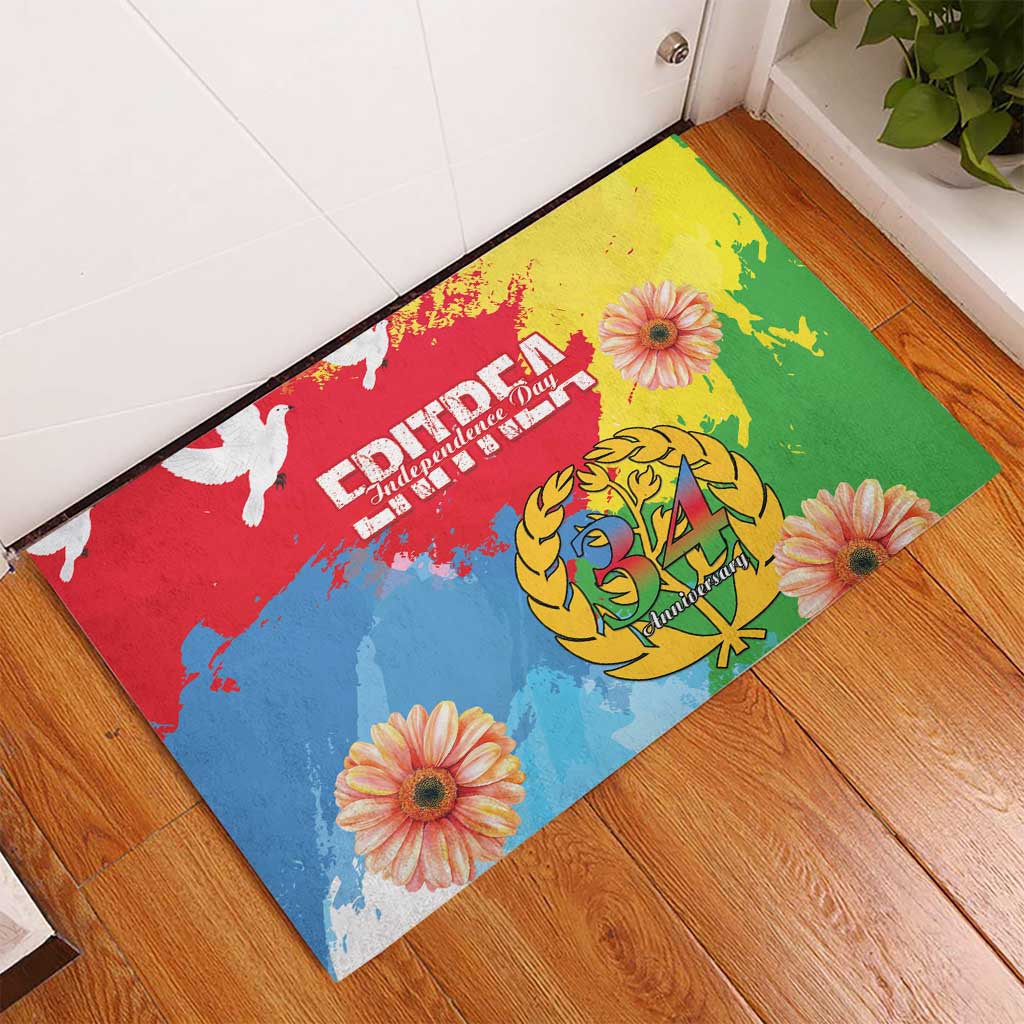 Eritrea Rubber Doormat Happy Independence Day