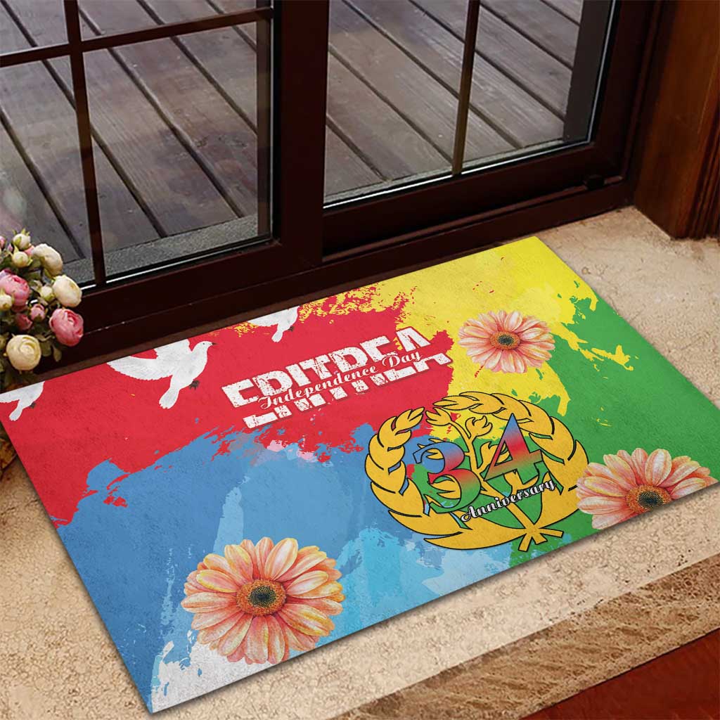Eritrea Rubber Doormat Happy Independence Day