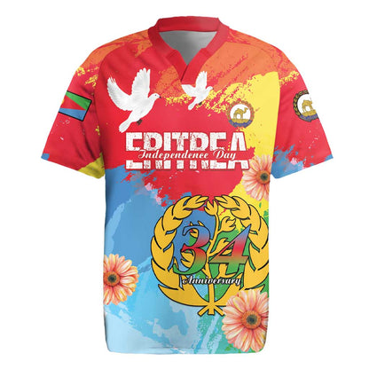 Personalised Eritrea Rugby Jersey Happy Independence Day