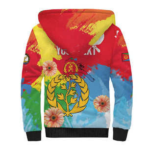 Personalised Eritrea Sherpa Hoodie Happy Independence Day
