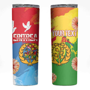 Personalised Eritrea Skinny Tumbler Happy Independence Day