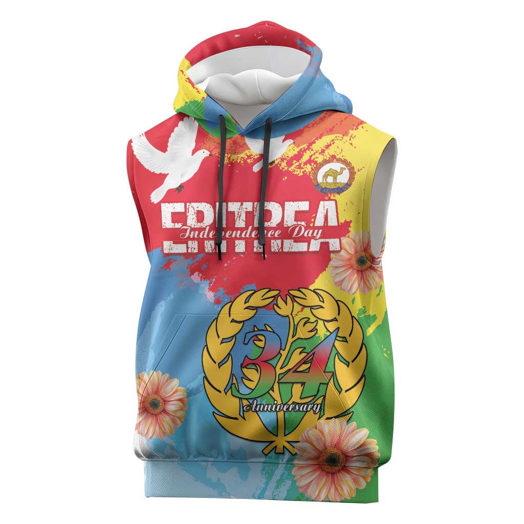 Personalised Eritrea Sleeveless Hoodie Happy Independence Day - African Pride