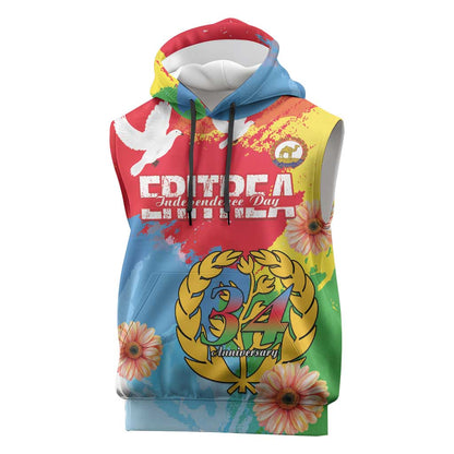 Personalised Eritrea Sleeveless Hoodie Happy Independence Day - African Pride