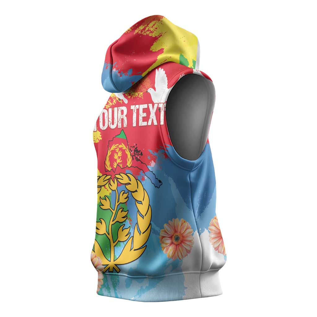 Personalised Eritrea Sleeveless Hoodie Happy Independence Day - African Pride