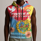 Personalised Eritrea Sleeveless Zip Hoodie Happy Independence Day - African Pride