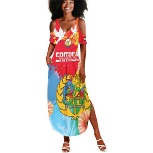 Personalised Eritrea Summer Maxi Dress Happy Independence Day