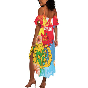 Personalised Eritrea Summer Maxi Dress Happy Independence Day