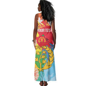 Personalised Eritrea Tank Maxi Dress Happy Independence Day