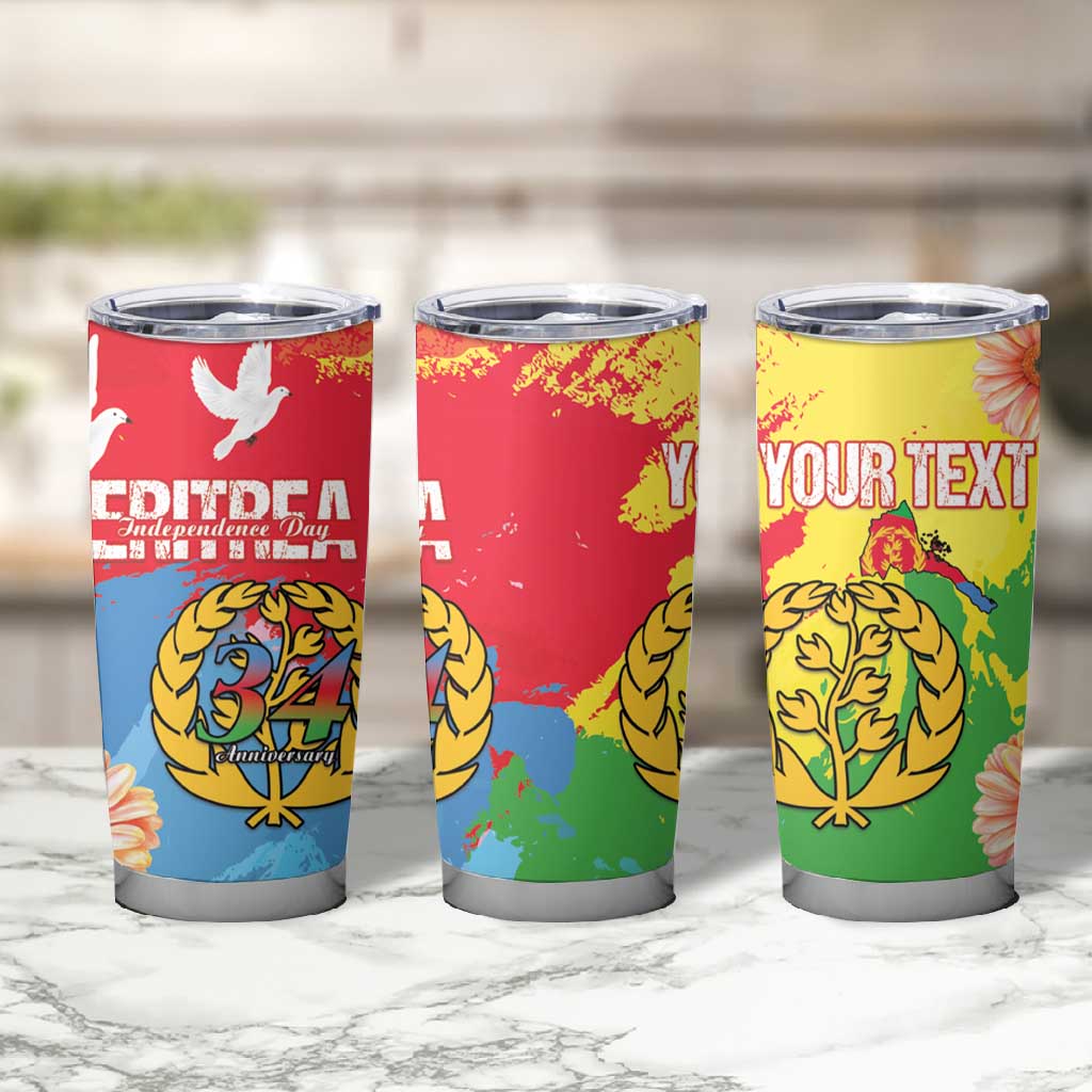 Personalised Eritrea Tumbler Cup Happy Independence Day