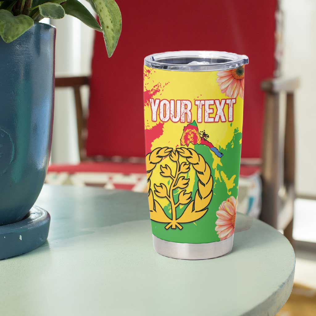 Personalised Eritrea Tumbler Cup Happy Independence Day