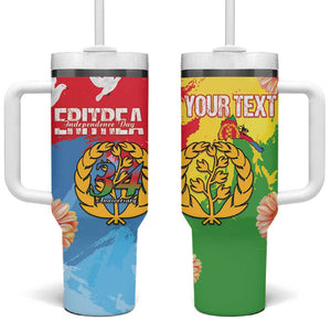 Personalised Eritrea Tumbler With Handle Happy Independence Day