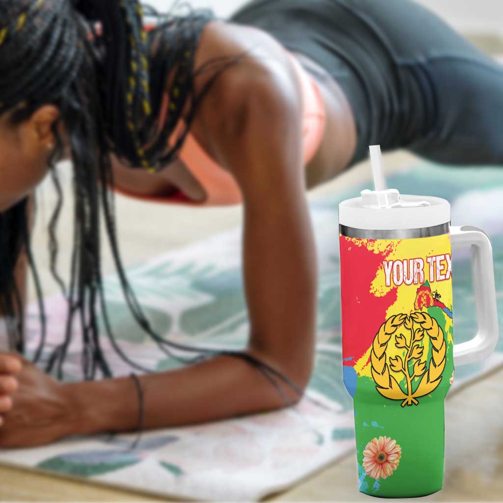 Personalised Eritrea Tumbler With Handle Happy Independence Day