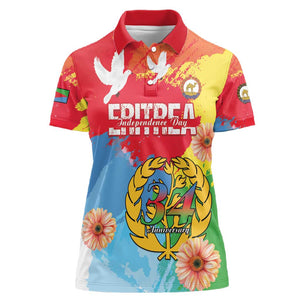 Personalised Eritrea Women Polo Shirt Happy Independence Day