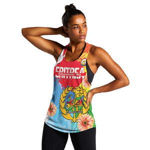 Personalised Eritrea Women Racerback Tank Happy Independence Day