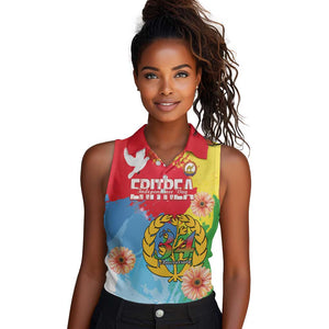 Personalised Eritrea Women Sleeveless Polo Shirt Happy Independence Day