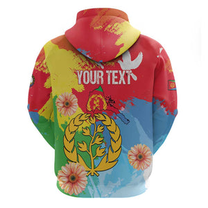 Personalised Eritrea Zip Hoodie Happy Independence Day
