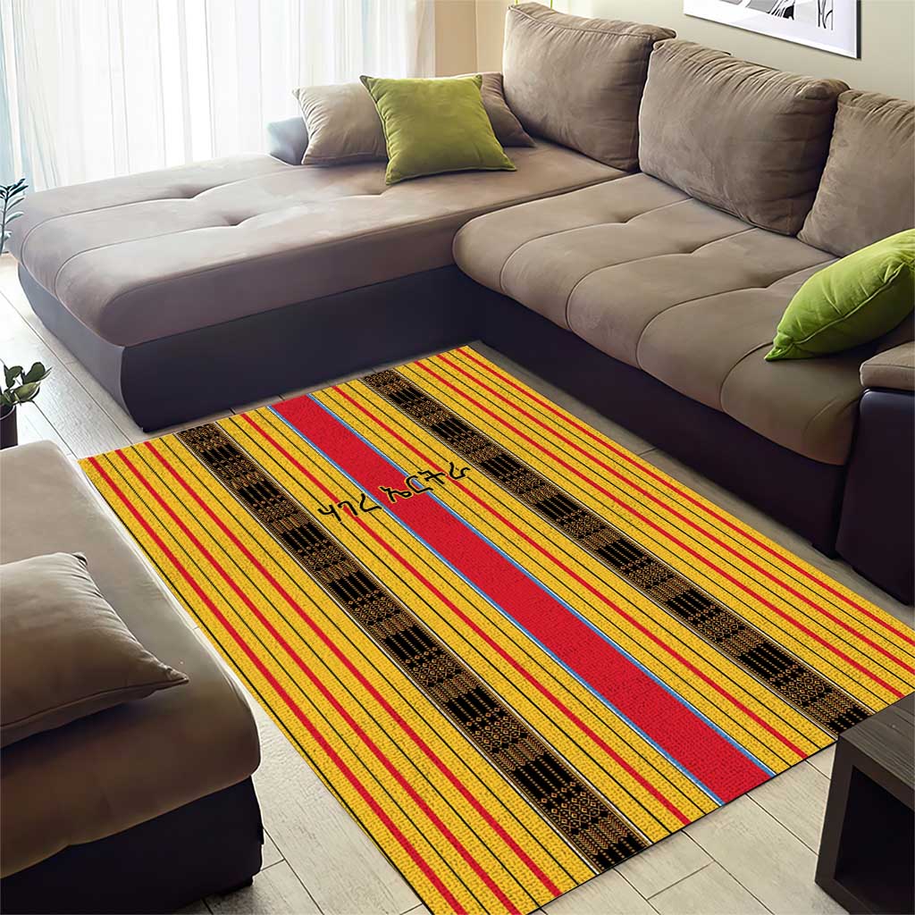 Eritrea Traditional Saho Mix Tilet Pattern Area Rug