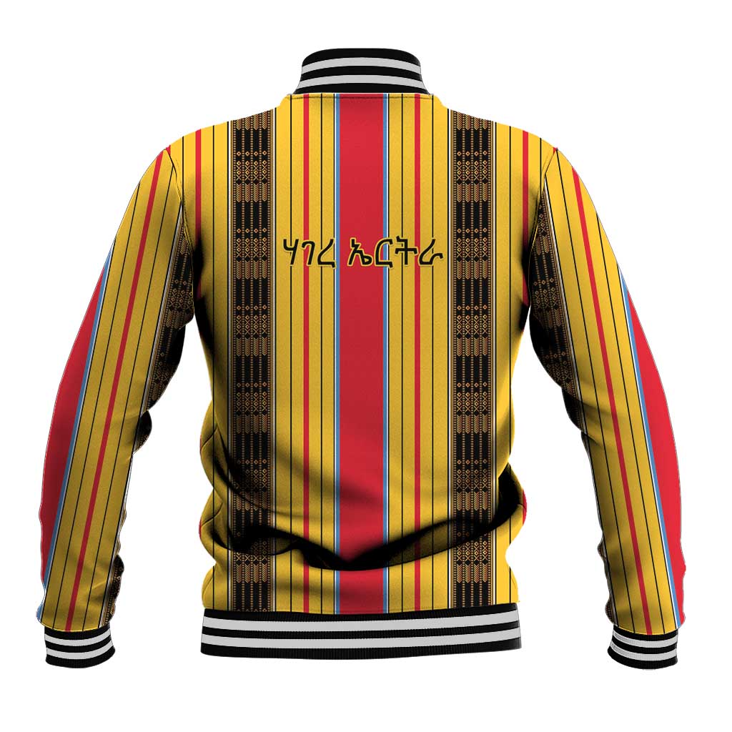 Eritrea Traditional Saho Mix Tilet Pattern Baseball Jacket