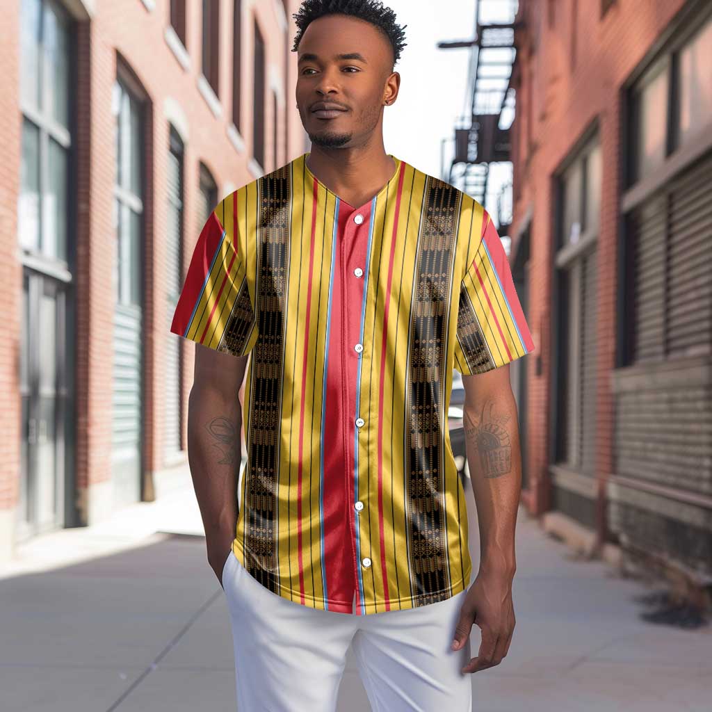 Eritrea Traditional Saho Mix Tilet Pattern Baseball Jersey