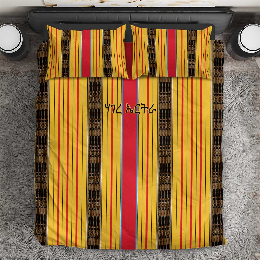 Eritrea Traditional Saho Mix Tilet Pattern Bedding Set