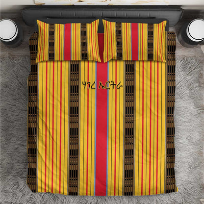 Eritrea Traditional Saho Mix Tilet Pattern Bedding Set
