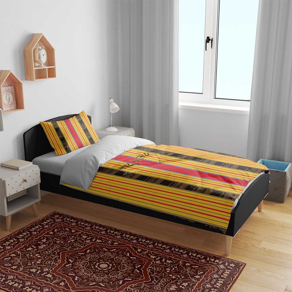 Eritrea Traditional Saho Mix Tilet Pattern Bedding Set