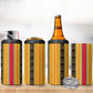 Eritrea Traditional Saho Mix Tilet Pattern 4 in 1 Can Cooler Tumbler