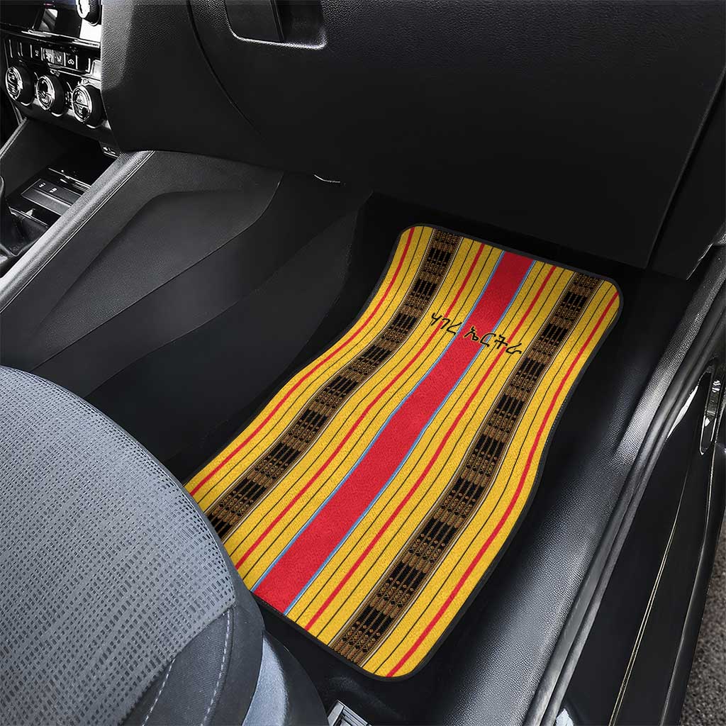 Eritrea Traditional Saho Mix Tilet Pattern Car Mats