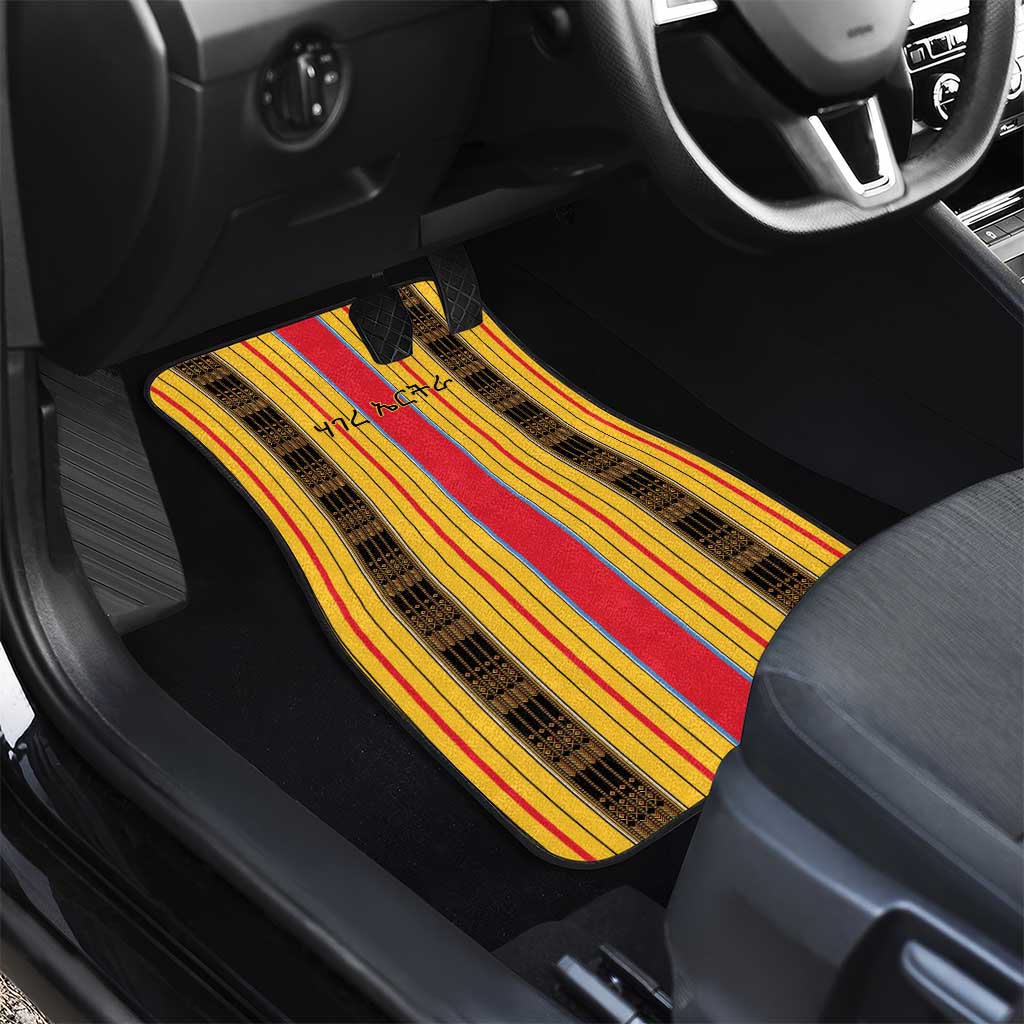 Eritrea Traditional Saho Mix Tilet Pattern Car Mats