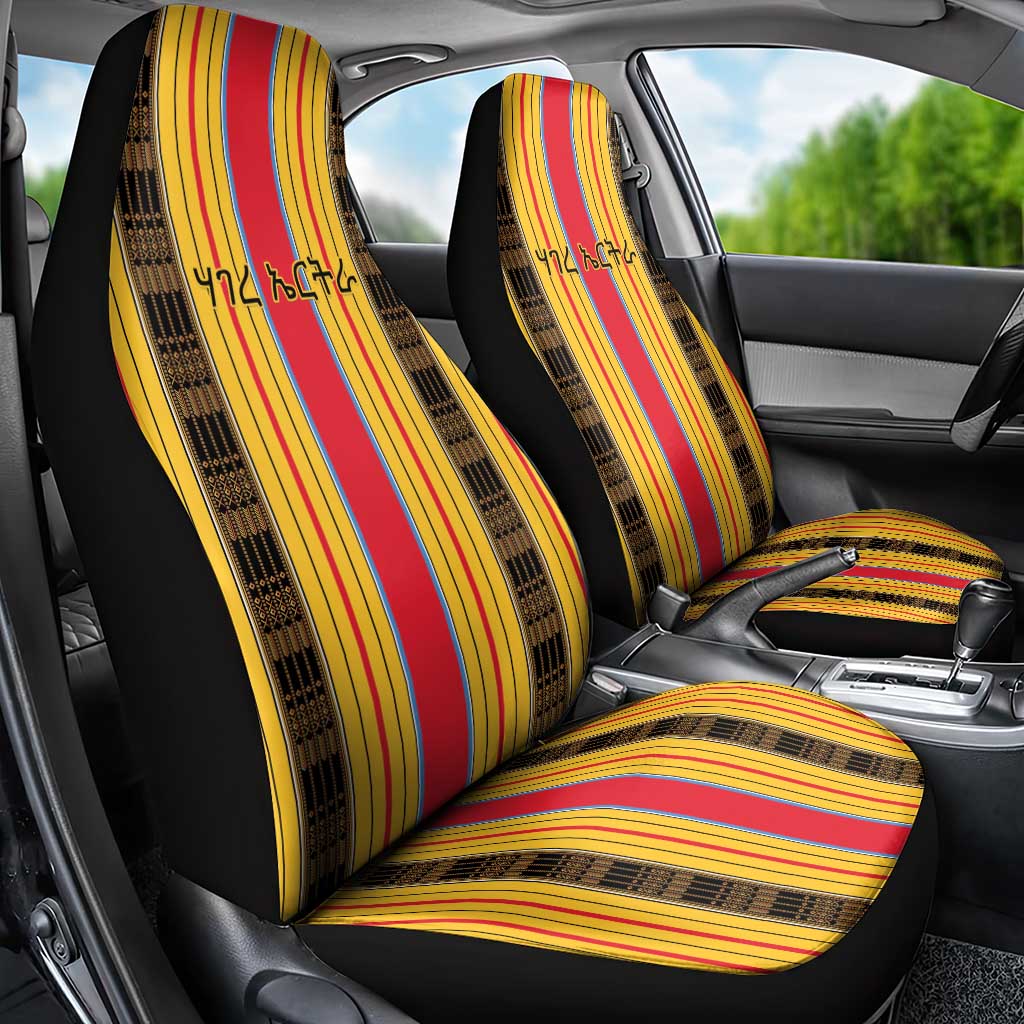 Eritrea Traditional Saho Mix Tilet Pattern Car Seat Cover