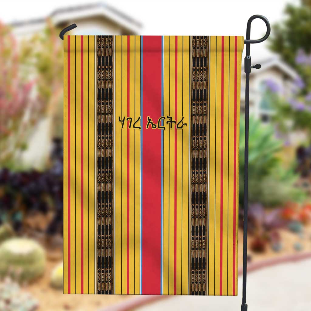 Eritrea Traditional Saho Mix Tilet Pattern Garden Flag