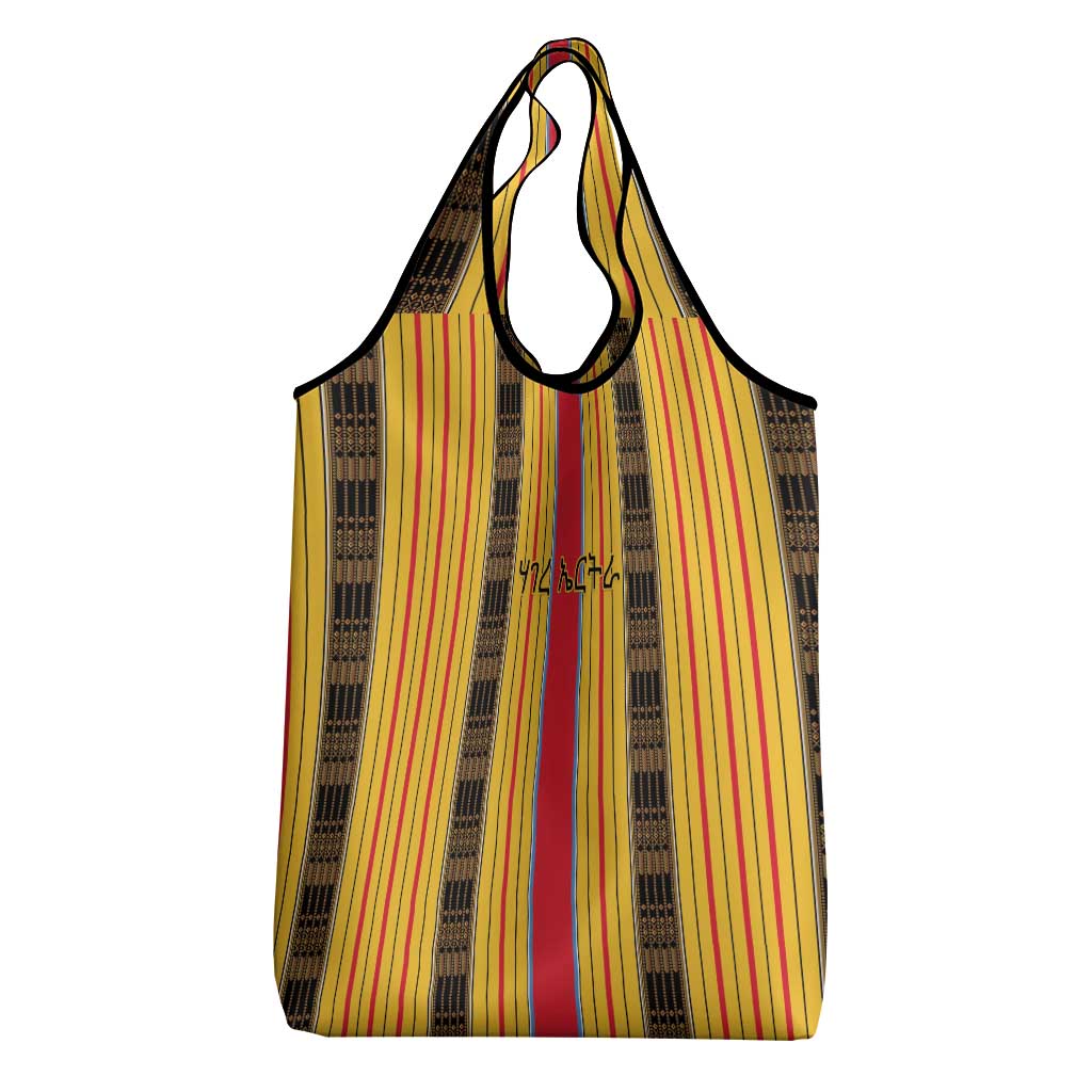 Eritrea Traditional Saho Mix Tilet Pattern Grocery Bag