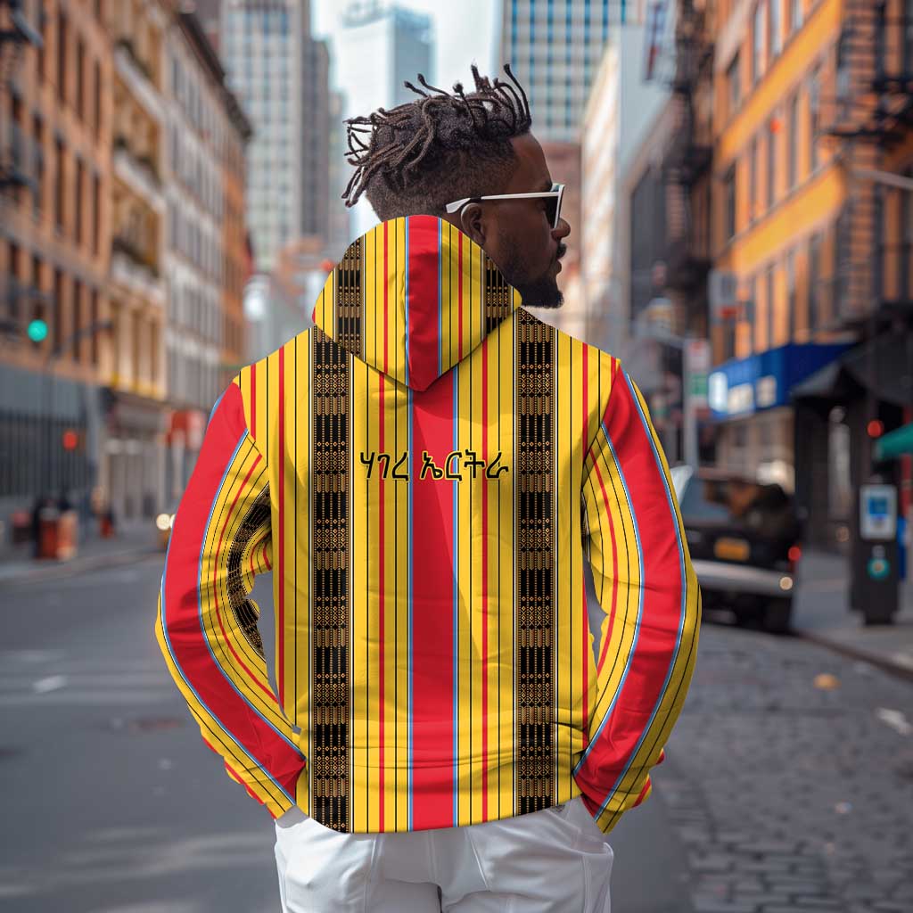 Eritrea Traditional Saho Mix Tilet Pattern Hoodie