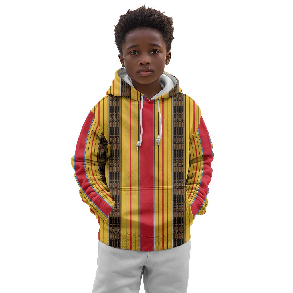 Eritrea Traditional Saho Mix Tilet Pattern Kid Hoodie