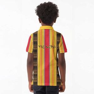 Eritrea Traditional Saho Mix Tilet Pattern Kid Polo Shirt