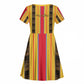Eritrea Traditional Saho Mix Tilet Pattern Kid Short Sleeve Dress