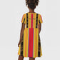 Eritrea Traditional Saho Mix Tilet Pattern Kid Short Sleeve Dress