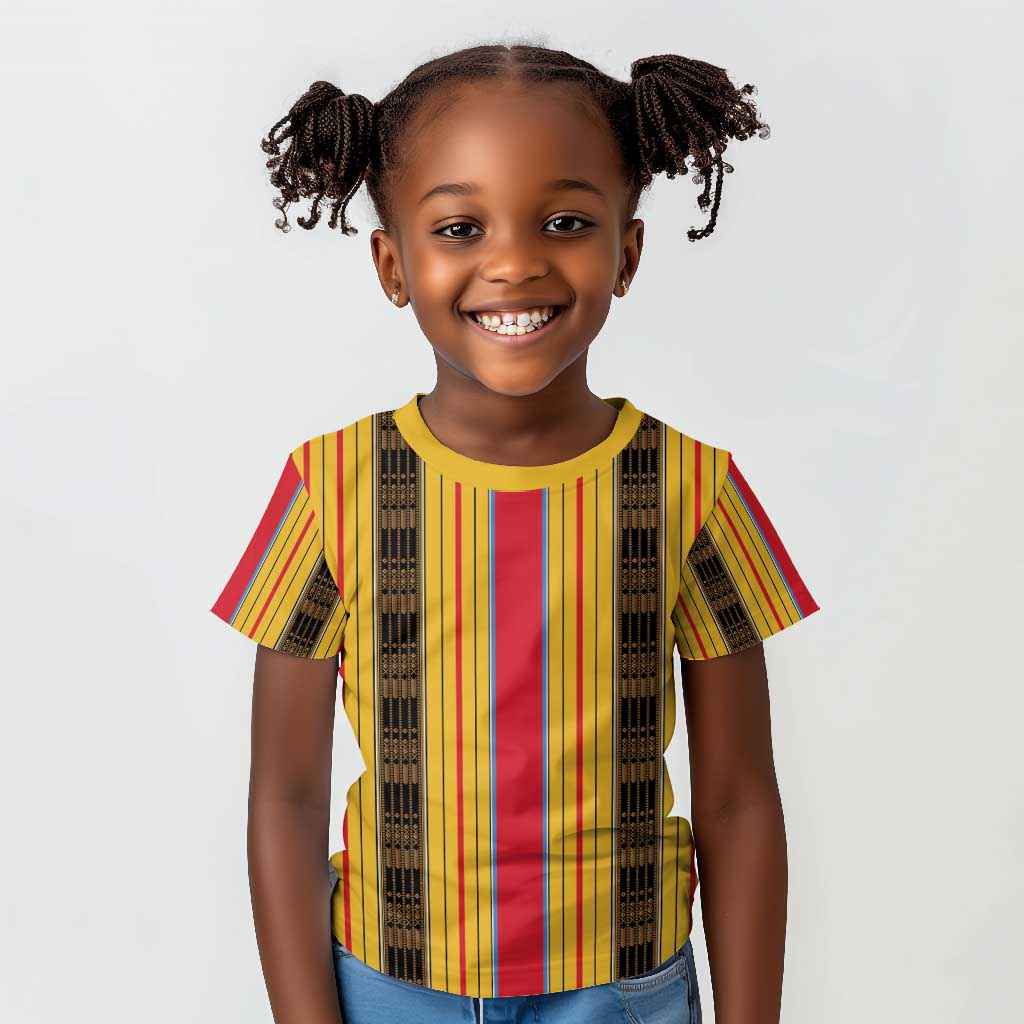 Eritrea Traditional Saho Mix Tilet Pattern Kid T shirt