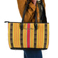 Eritrea Traditional Saho Mix Tilet Pattern Leather Tote Bag