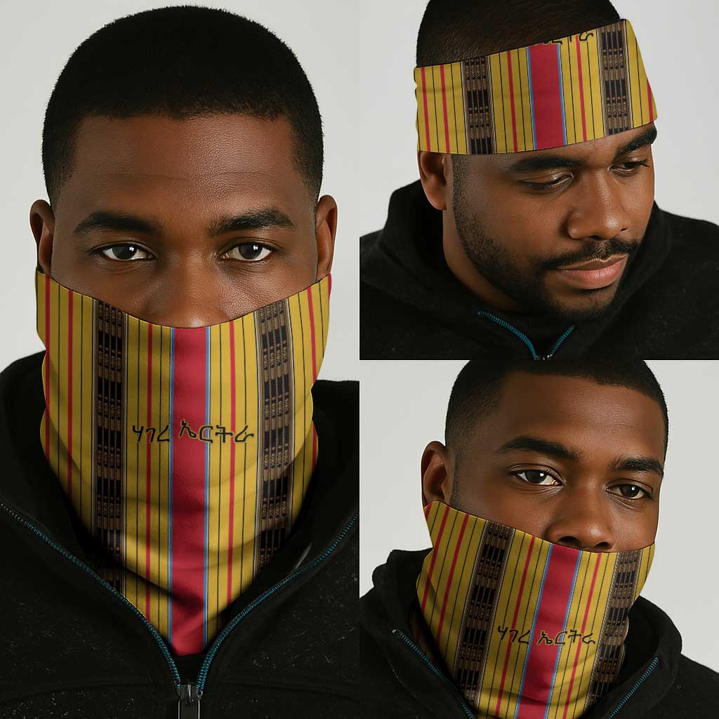 Eritrea Traditional Saho Mix Tilet Pattern Neck Gaiter - African Pride