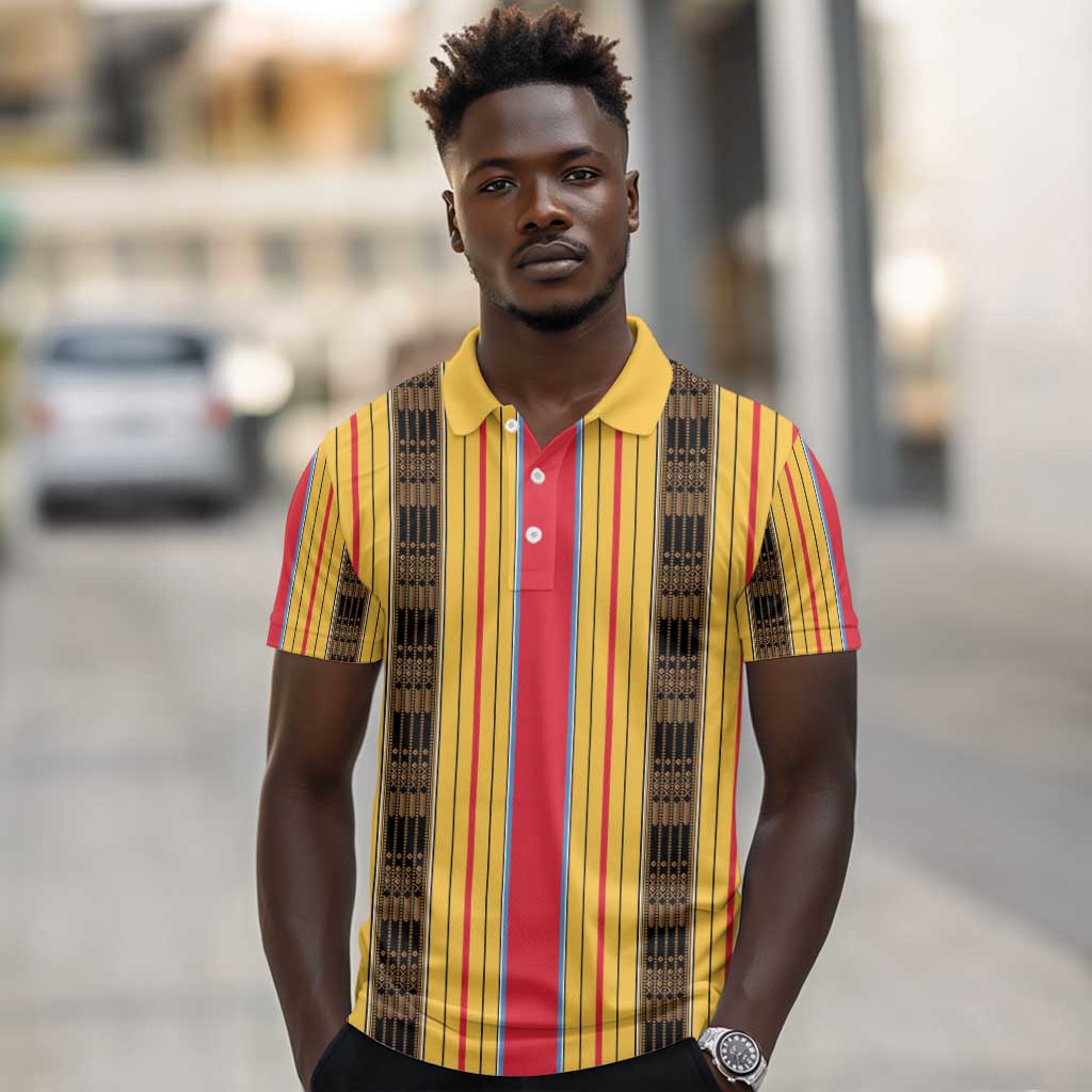 Eritrea Traditional Saho Mix Tilet Pattern Polo Shirt